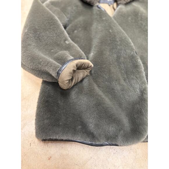 7 For All Mankind Faux Fur Teddy Coat – Sherpa Collar Plush Jacket – Women’s S - Picture 8 of 12